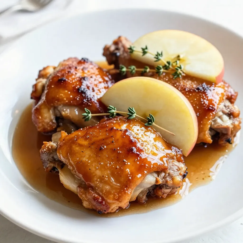 Apple Cider Glazed Chicken Thighs Easy and Tasty Dish