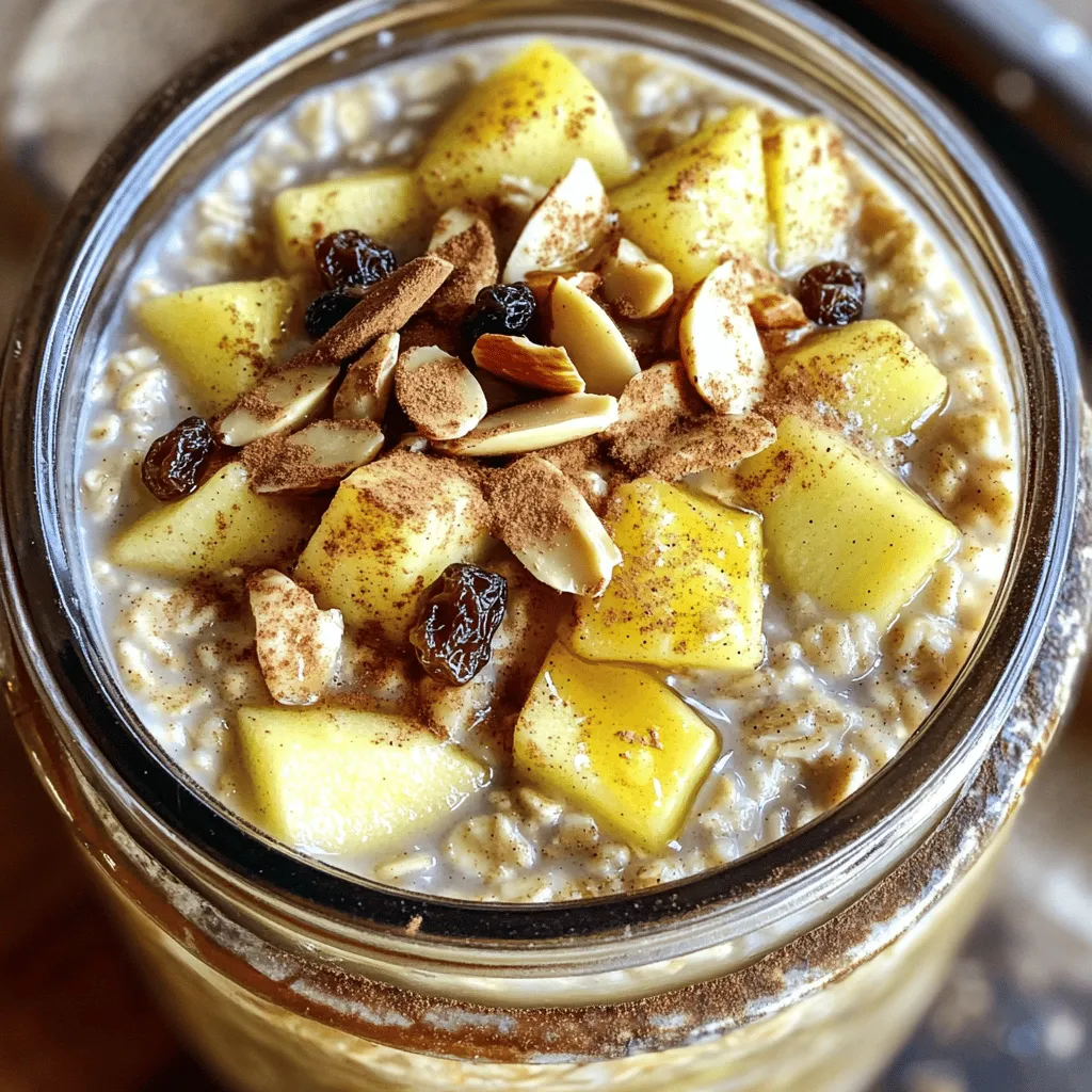 Apple Cinnamon Overnight Oats Energizing Breakfast Option