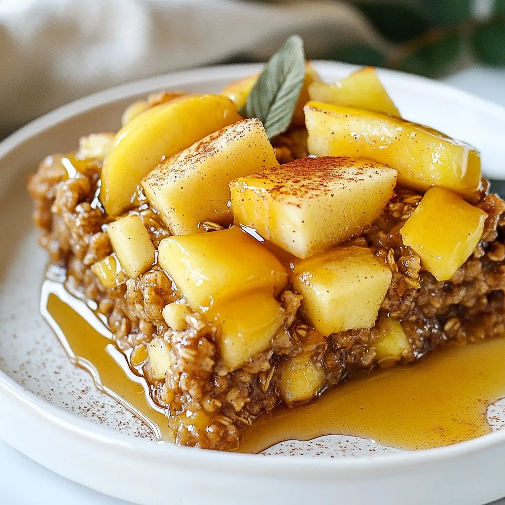 Irresistible Apple Cinnamon Baked Oatmeal Delight
