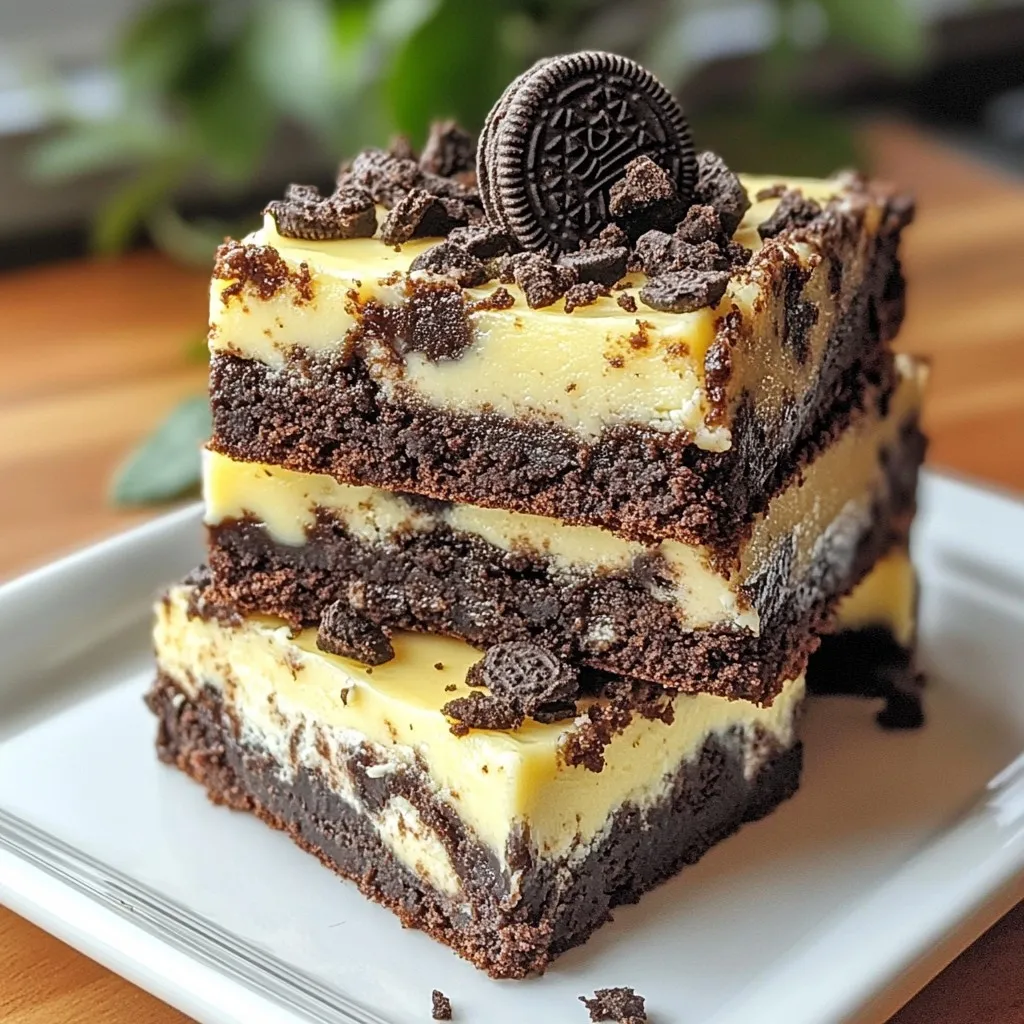 Oreo Cheesecake Brownies Decadent Chocolate Delight