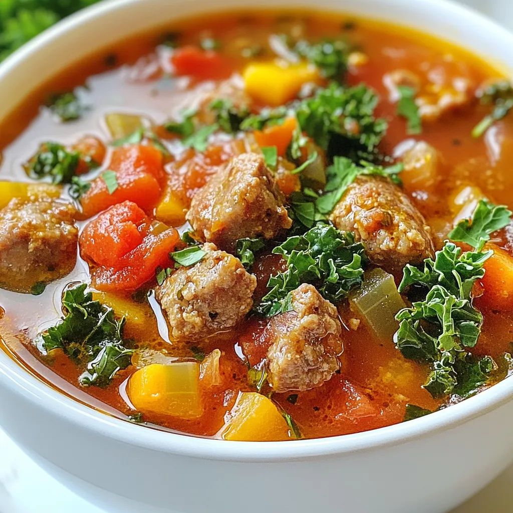 Hearty Sausage Soup Comforting and Easy Recipe
