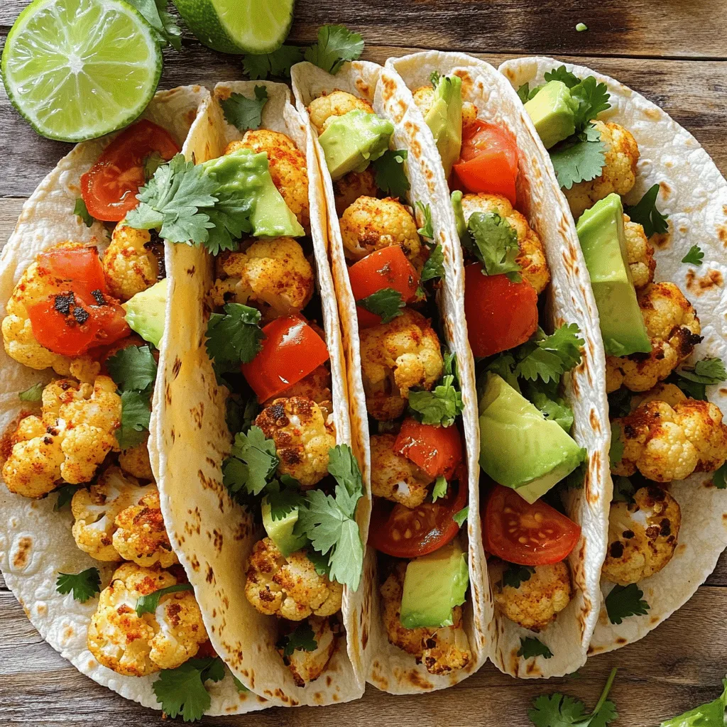 Vegan Cauliflower Tacos Flavorful and Fresh Delight