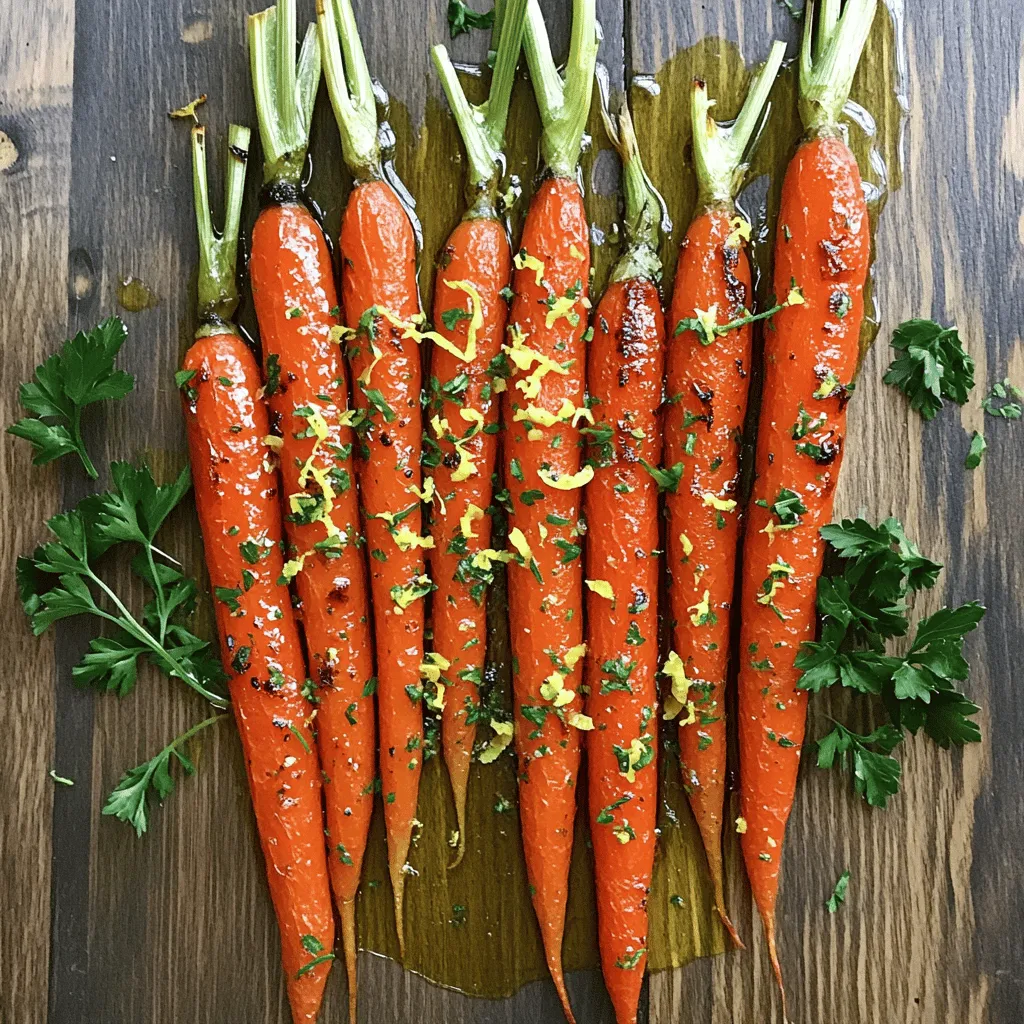 Lemon Garlic Roasted Carrots Flavorful Side Dish