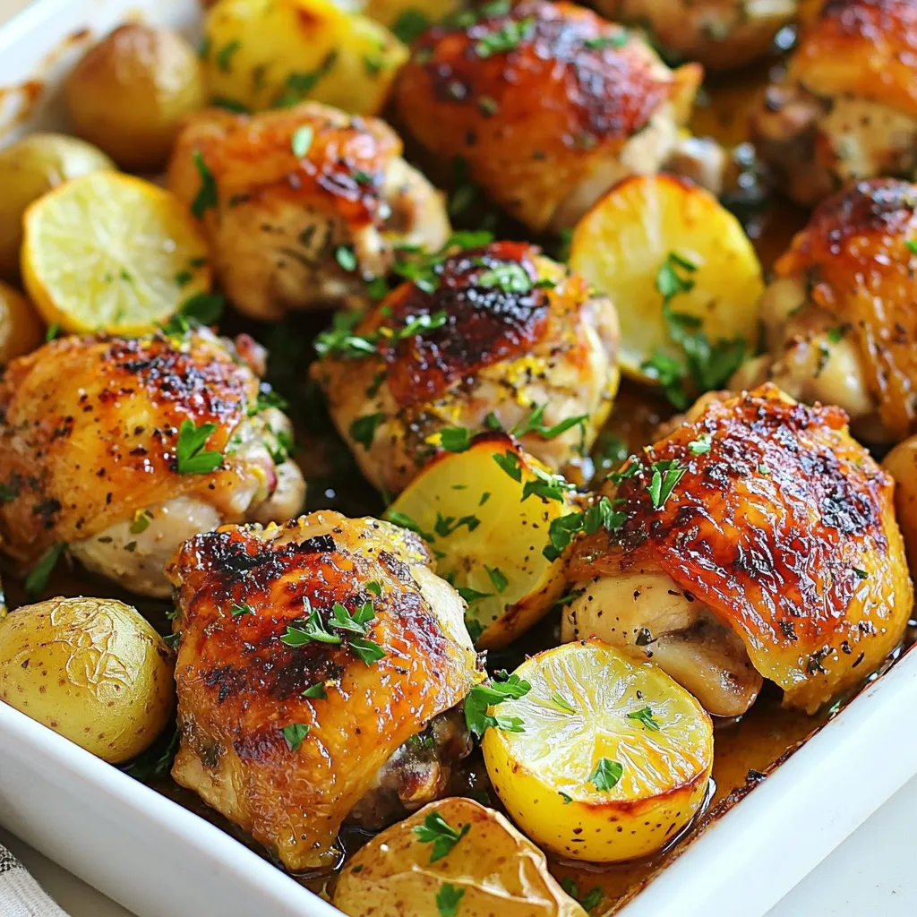 Greek Lemon Potato Chicken Traybake Flavor Boost
