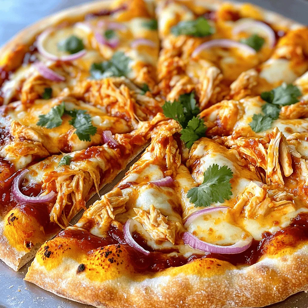 Barbecue Chicken Pizza Delight Flavorful Homemade Treat