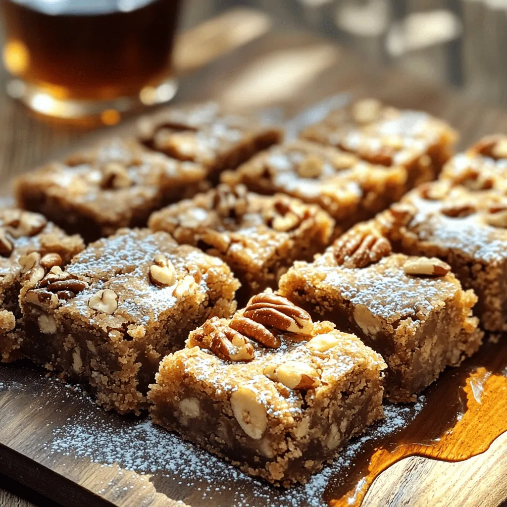 Chewy Maple Pecan Blondies Rich and Irresistible Treat