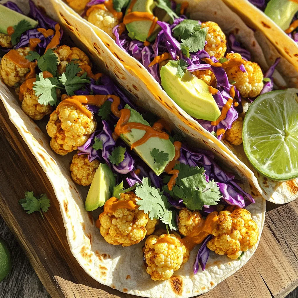 Spicy Roasted Cauliflower Tacos Flavorful and Quick Meal