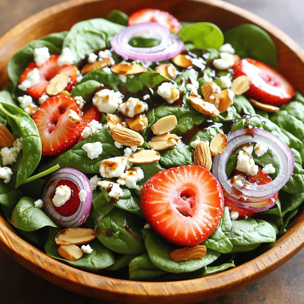 Strawberry Spinach Salad Fresh and Flavorful Delight