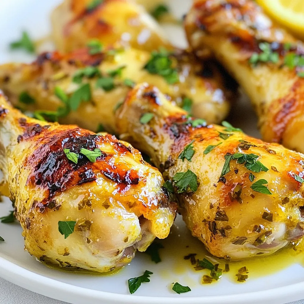 Lemon Garlic Roasted Chicken Drumsticks Savory Delight