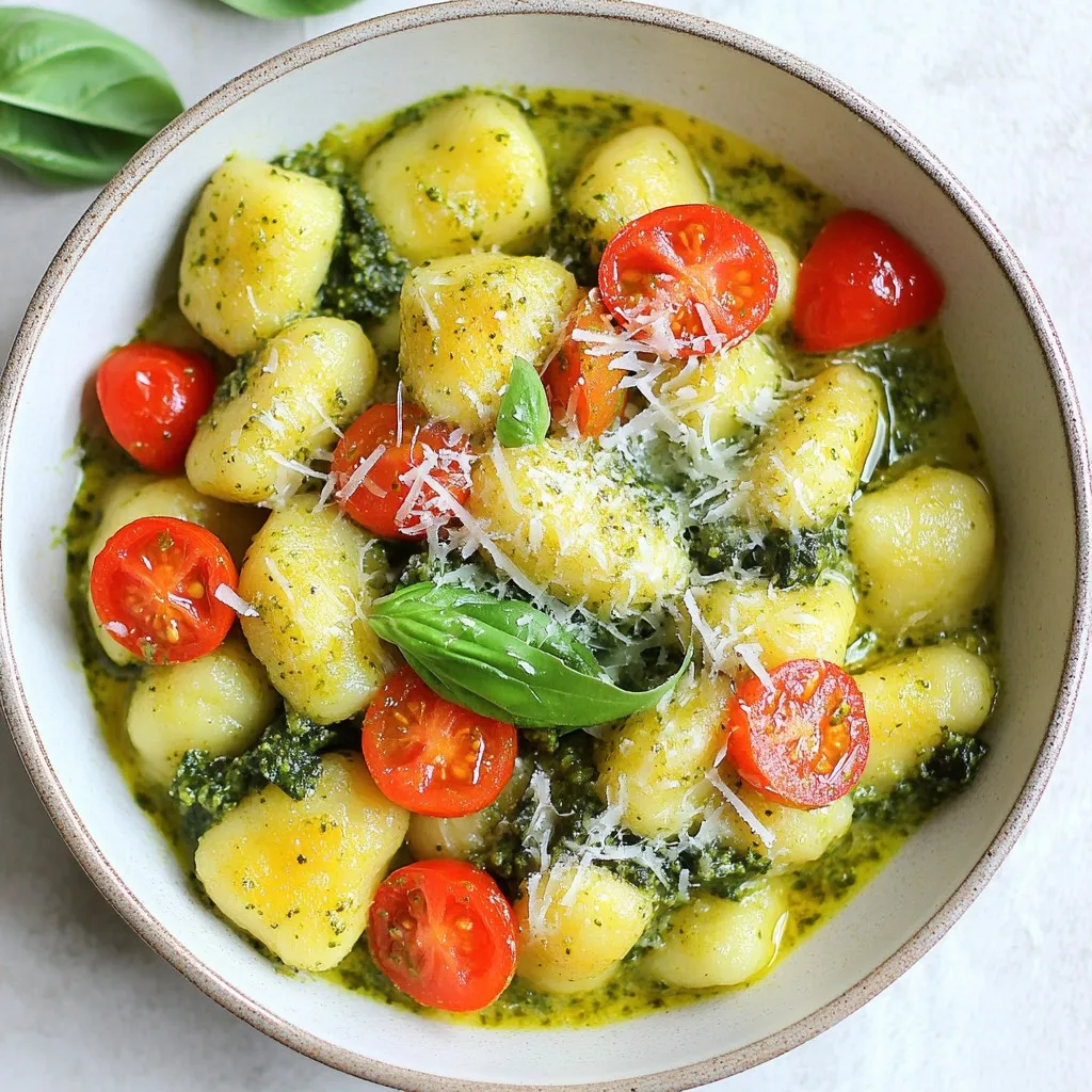 One-Pot Creamy Pesto Gnocchi Easy and Delicious Meal