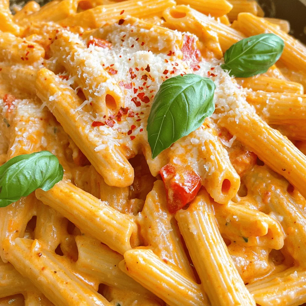 Creamy Roasted Red Pepper Pasta Delightful and Simple