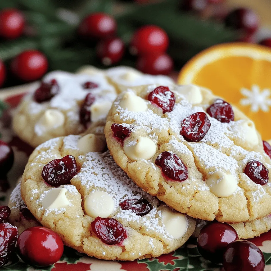 White Chocolate Cranberry Cookies Delightful Treat