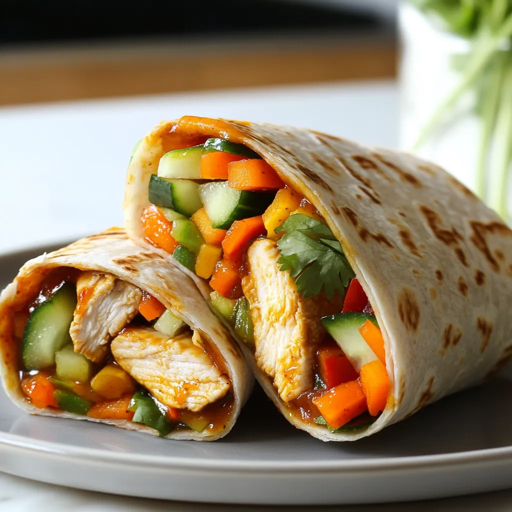 Tasty Sweet Chili Chicken Wraps Quick and Easy Meal