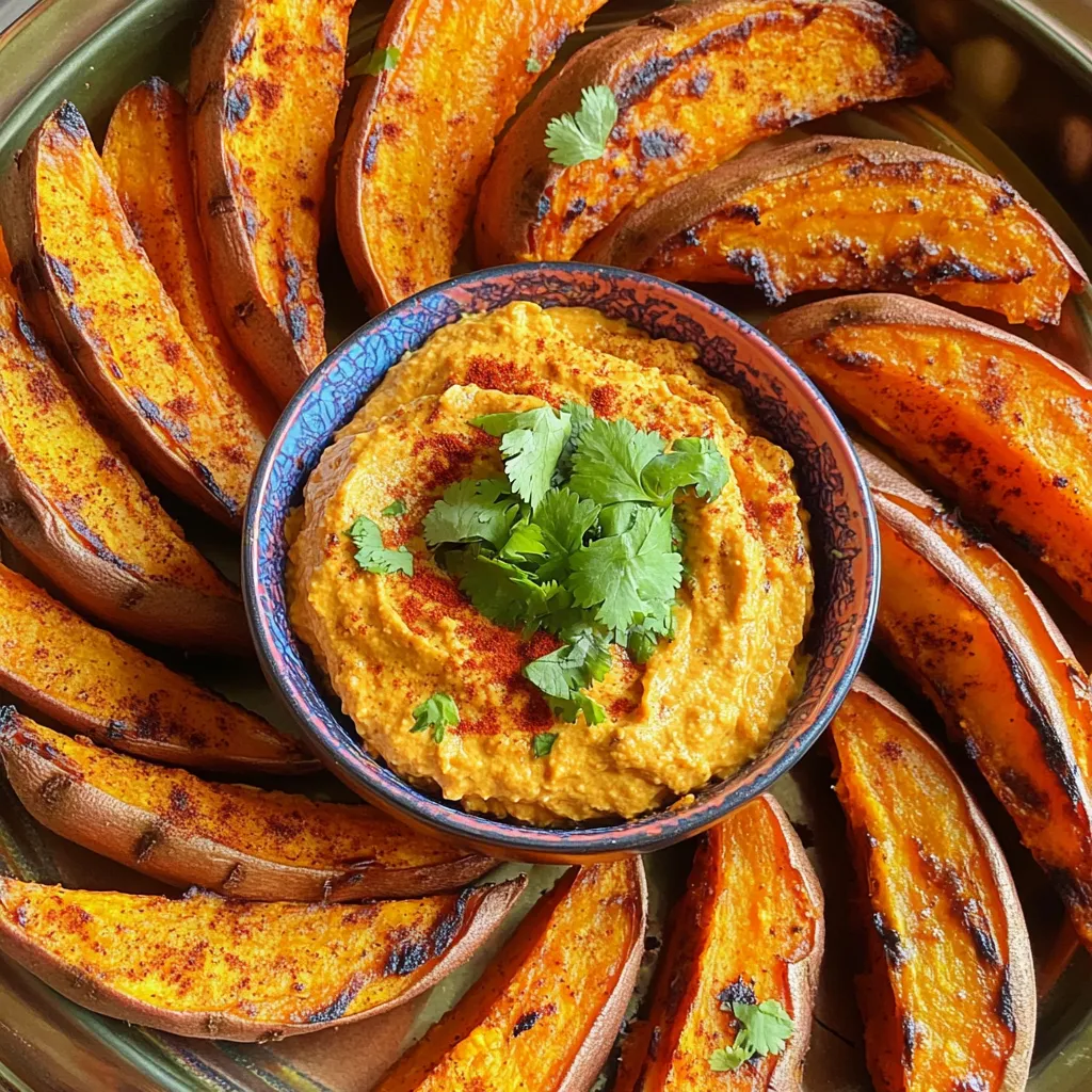 Air Fryer Sweet Potato Wedges with Chipotle Dip Delight