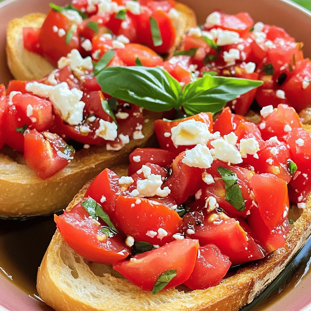 Tomato Basil Bruschetta Vibrant and Tasty Appetizer