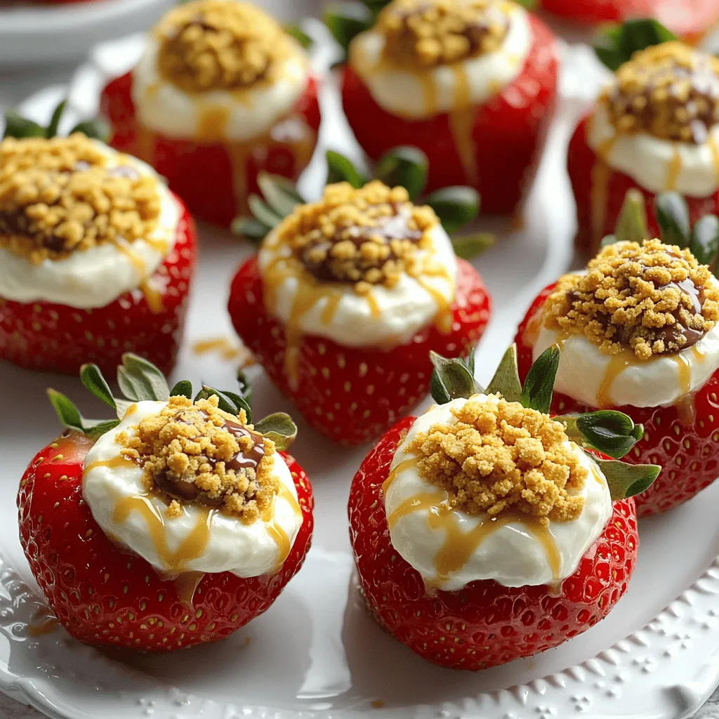 Cheesecake Stuffed Strawberries Decadent Dessert Idea