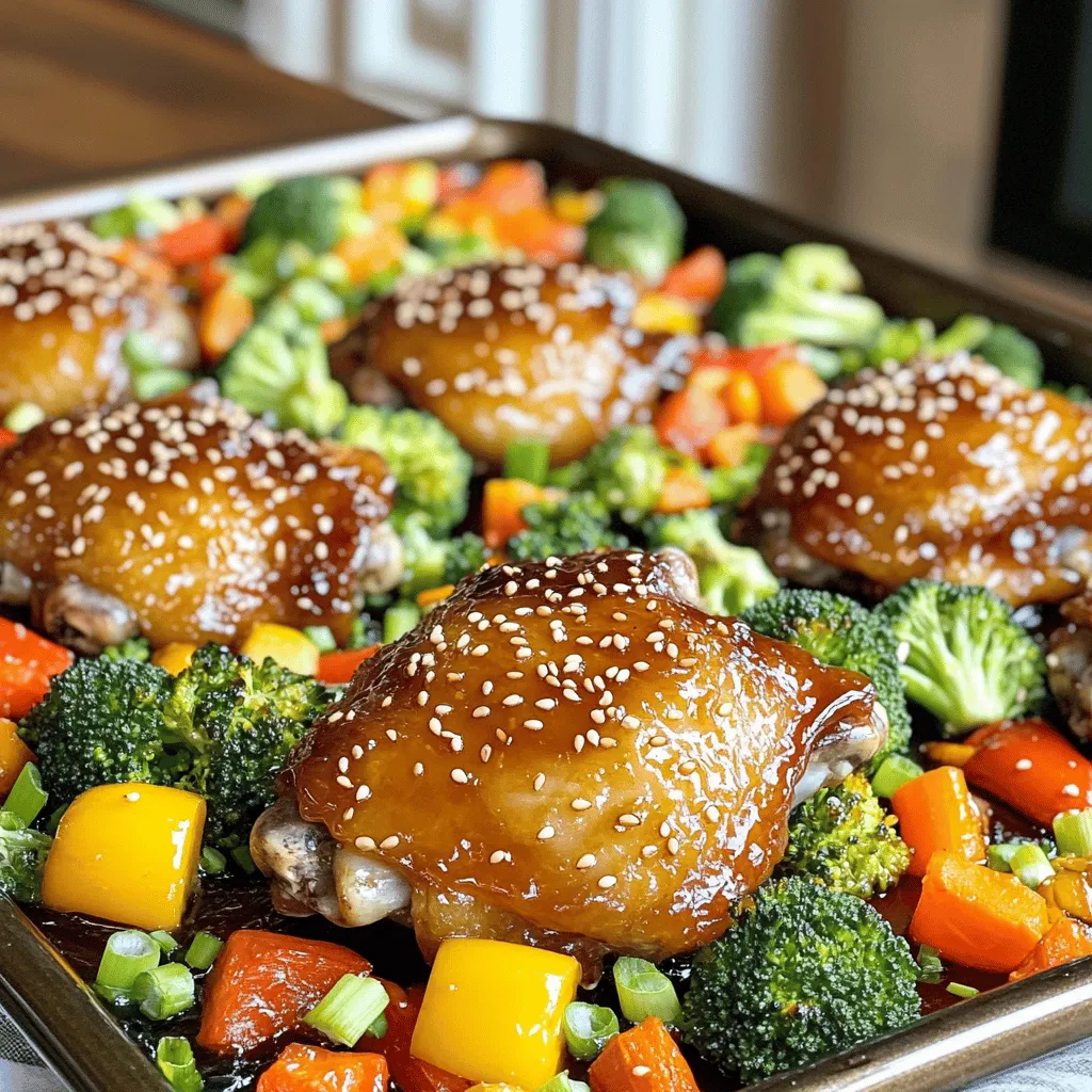 Honey Garlic Chicken Thighs Sheet Pan Delightful Meal