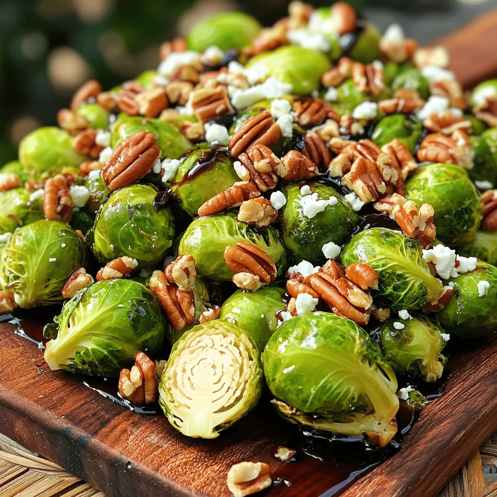 Roasted Brussels Sprouts with Balsamic Glaze Delight