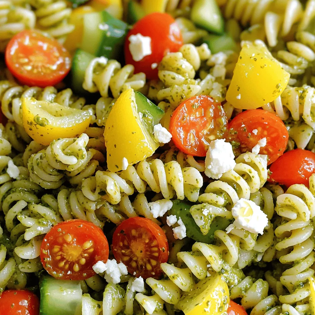 Flavorful Pesto Pasta Salad Fresh and Healthy Dish