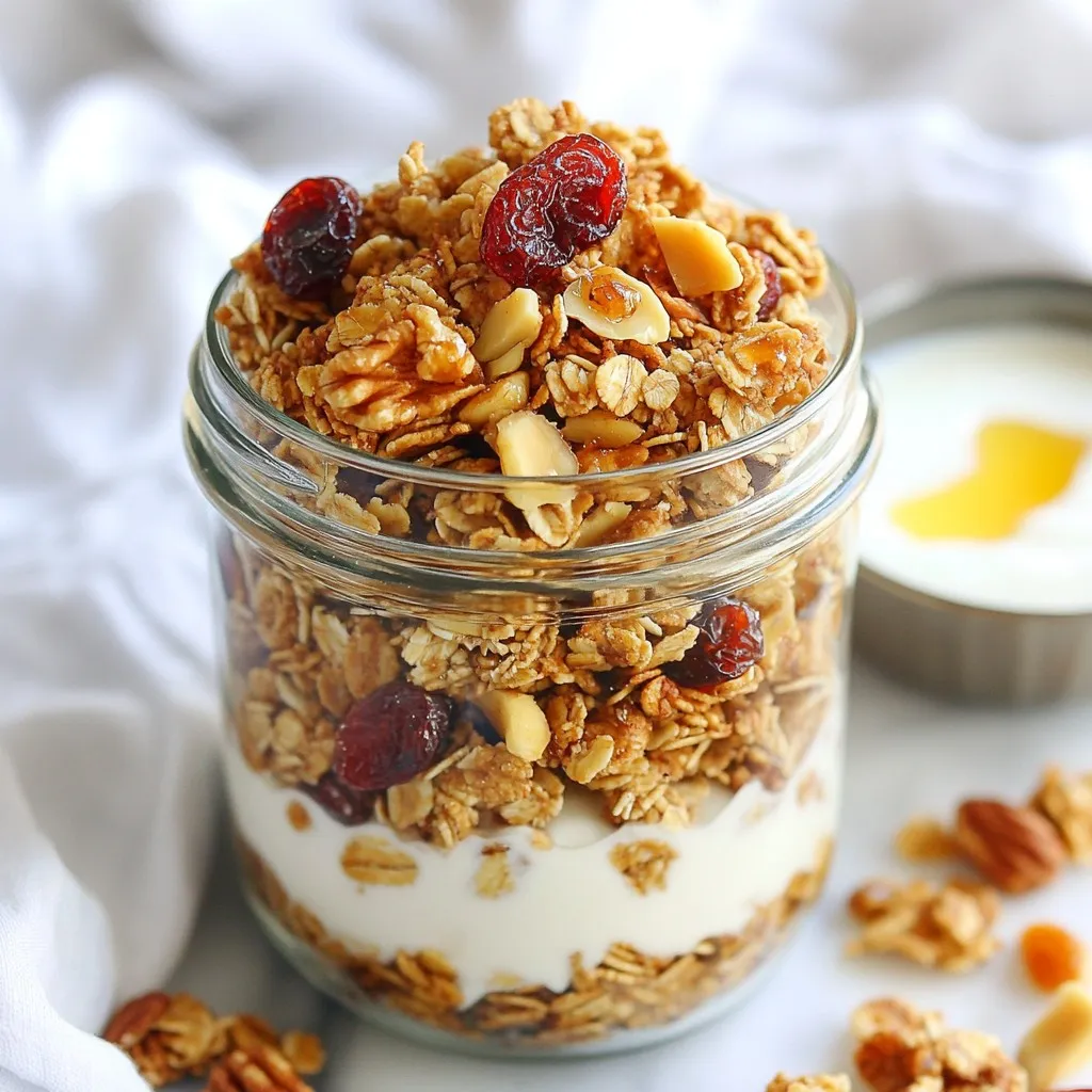 Maple Walnut Granola Clusters Flavorful and Crunchy Snack