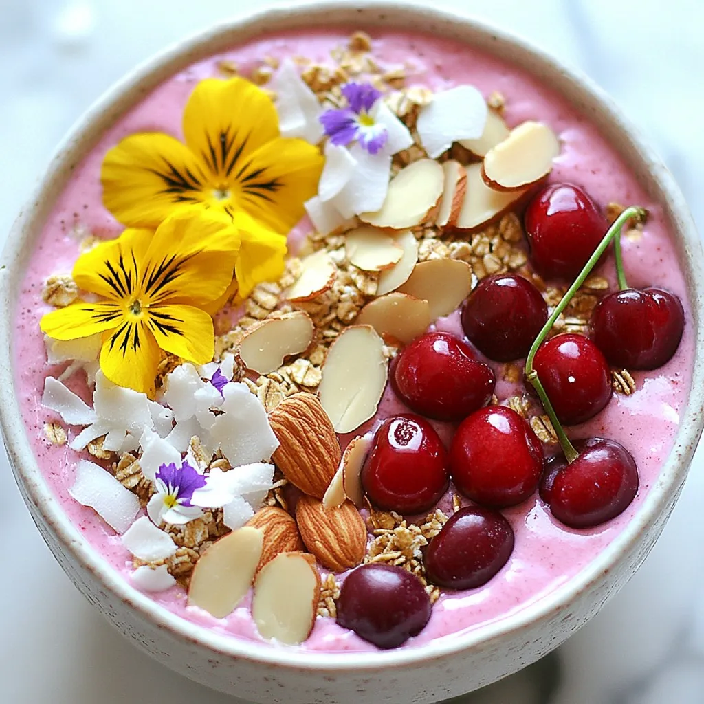 Cherry Almond Smoothie Bowl Nutritious and Simple Recipe