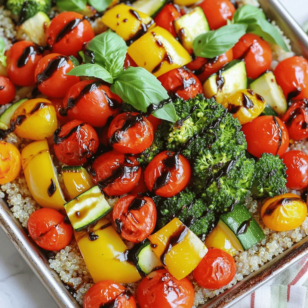 Sheet-Pan Balsamic Roasted Veggie Bowls Delight