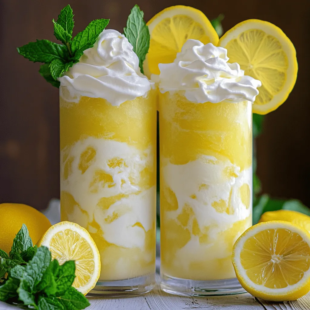 Frosted Lemonade Delight Refreshing Summer Treat