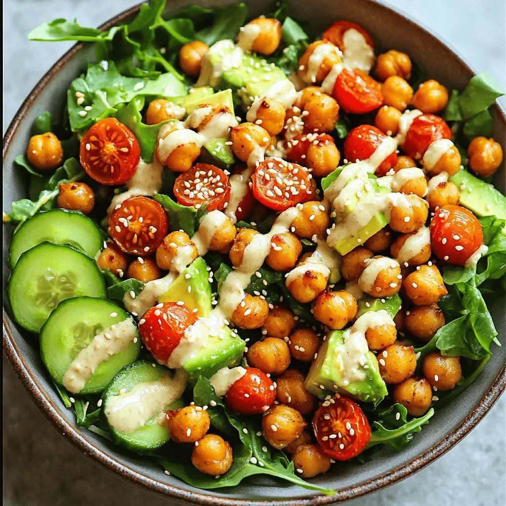 Crispy Chickpea Salad Flavorful and Nutritious Meal