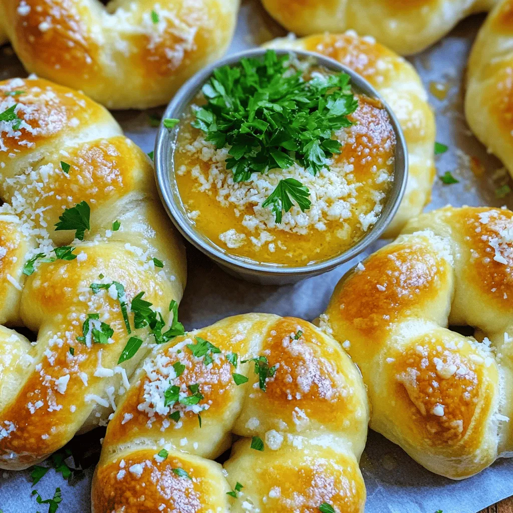 Garlic Parmesan Knots Simple and Tasty Recipe