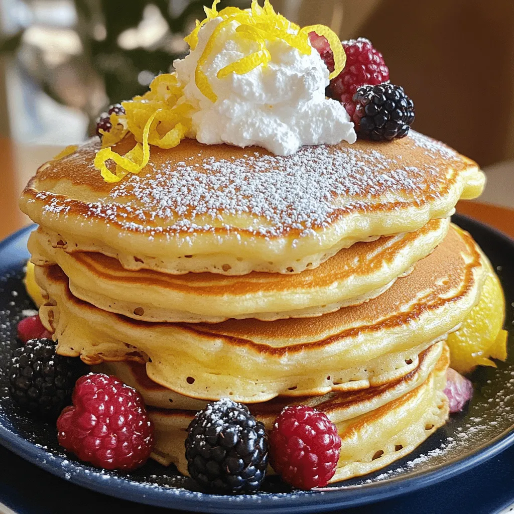 Lemon Ricotta Pancakes Delightful and Fluffy Recipe
