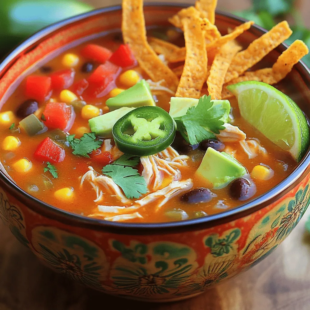 Easy Chicken Tortilla Soup Simple and Tasty Recipe