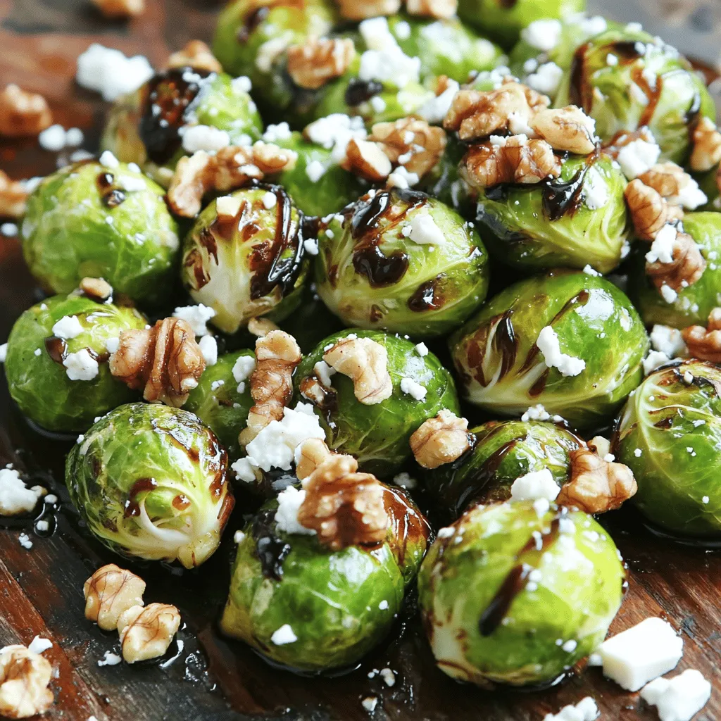 Roasted Brussels Sprouts with Balsamic Glaze Delight