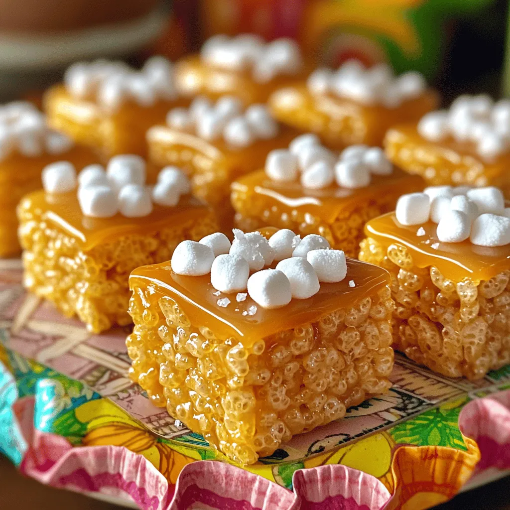 Salted Caramel Rice Krispie Treats Irresistible Delight