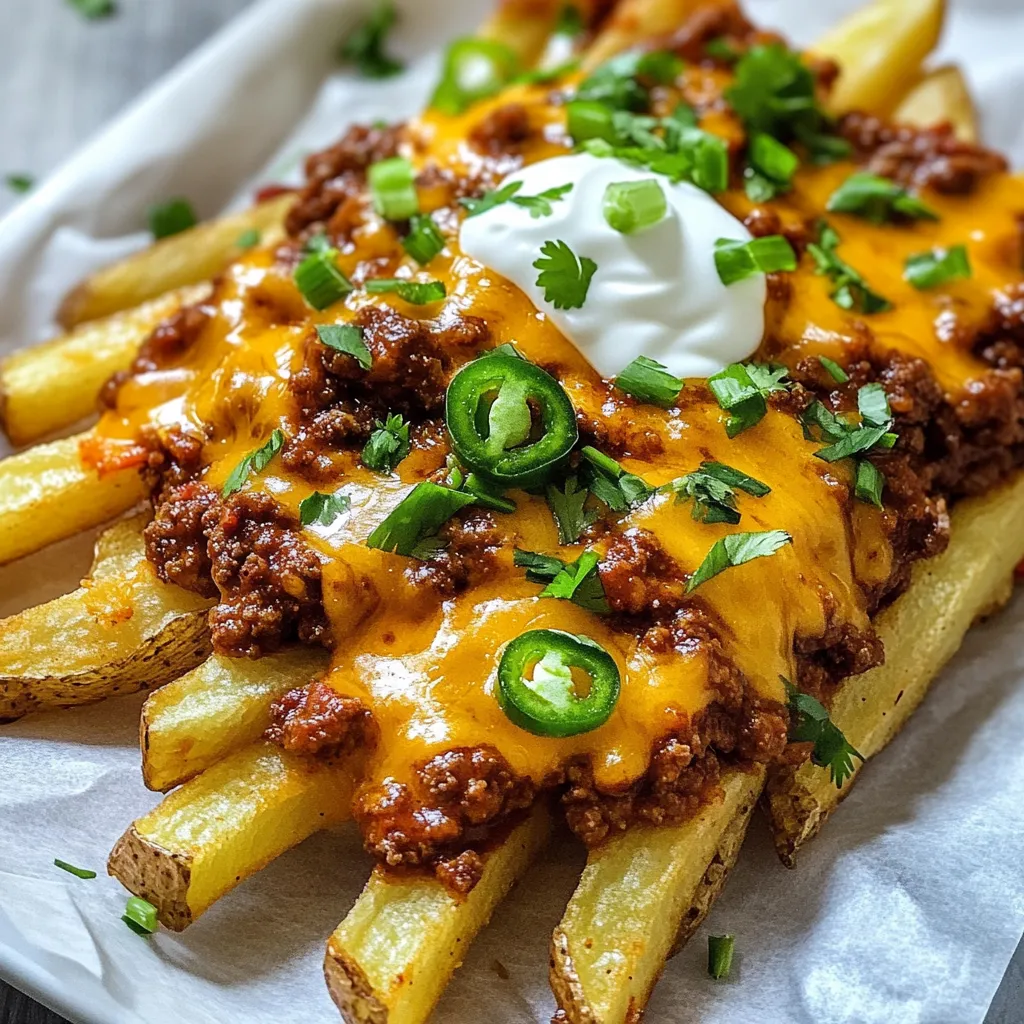 Chili Cheese Fries Irresistible and Flavorful Delight