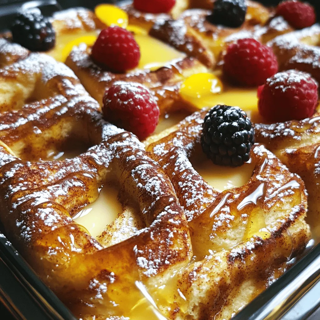 Cinnamon Roll French Toast Bake Easy and Delicious Dish