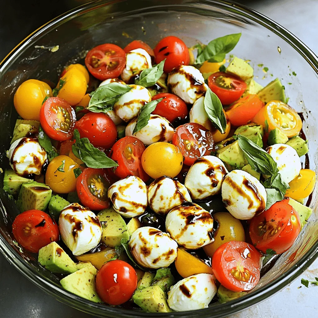 Caprese Avocado Salad Fresh and Flavorful Delight