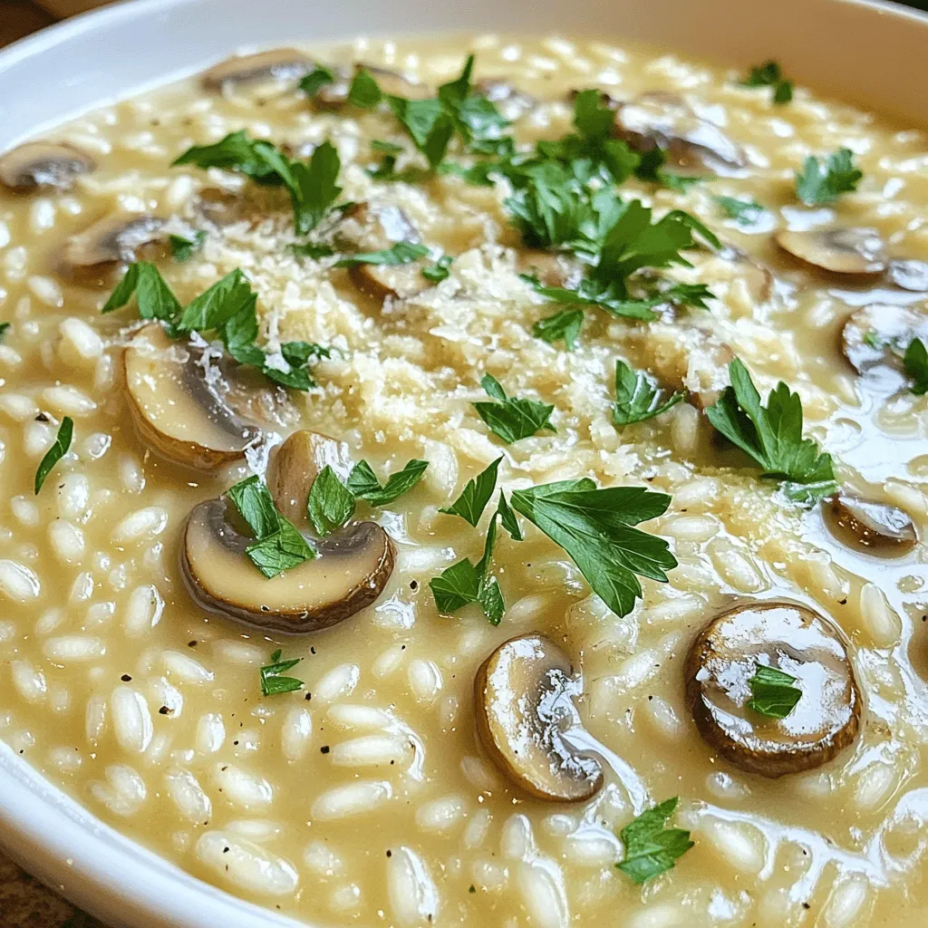 Creamy Mushroom Risotto Smooth and Rich Delight