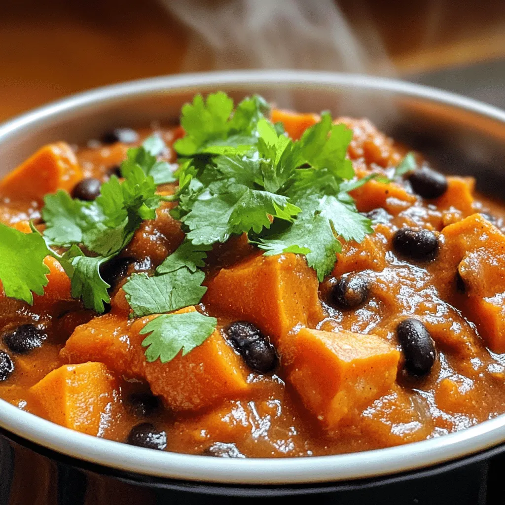 Sweet Potato and Black Bean Chili Hearty Flavor Boost