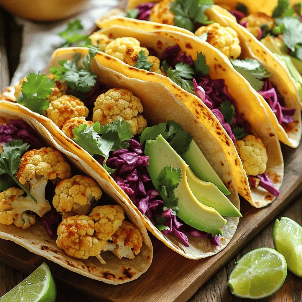 Vegan Cauliflower Tacos Flavorful and Healthy Meal