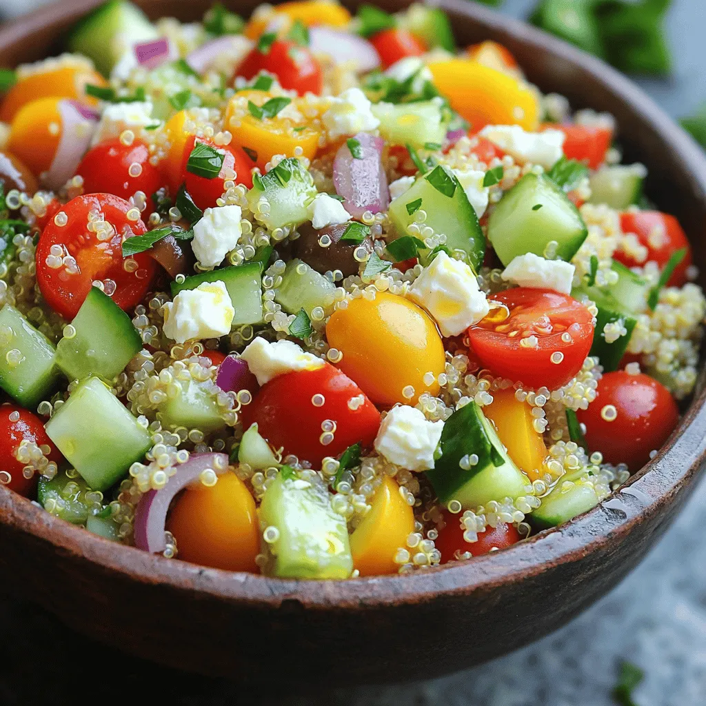 Mediterranean Quinoa Salad Fresh and Flavorful Dish