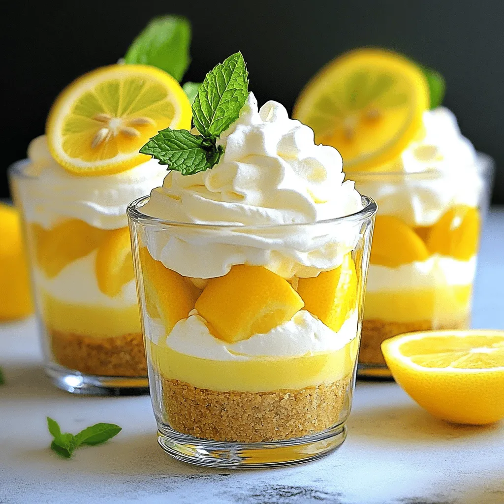 No Bake Lemon Cheesecake Cups Delightful and Easy