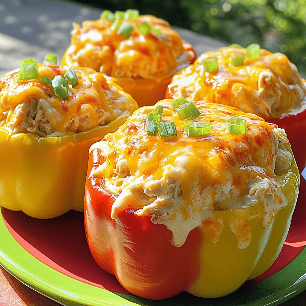 Buffalo Chicken Stuffed Peppers Tasty and Easy Recipe