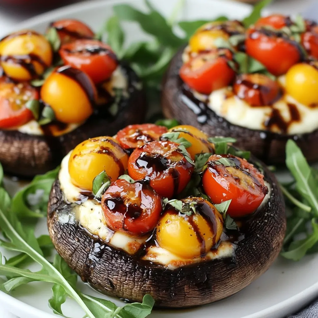 Caprese Stuffed Portobellos Flavorful and Simple Dish