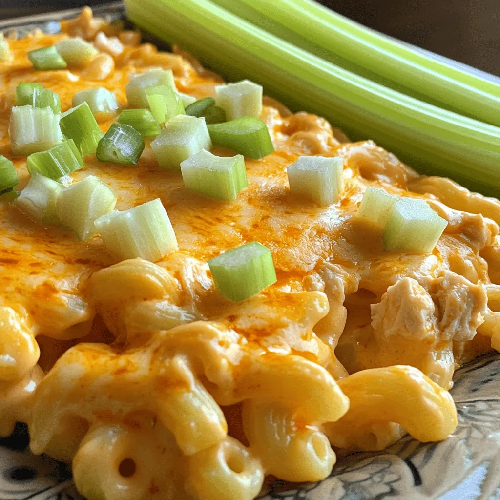 Buffalo Chicken Mac and Cheese Slow Cooker Delight