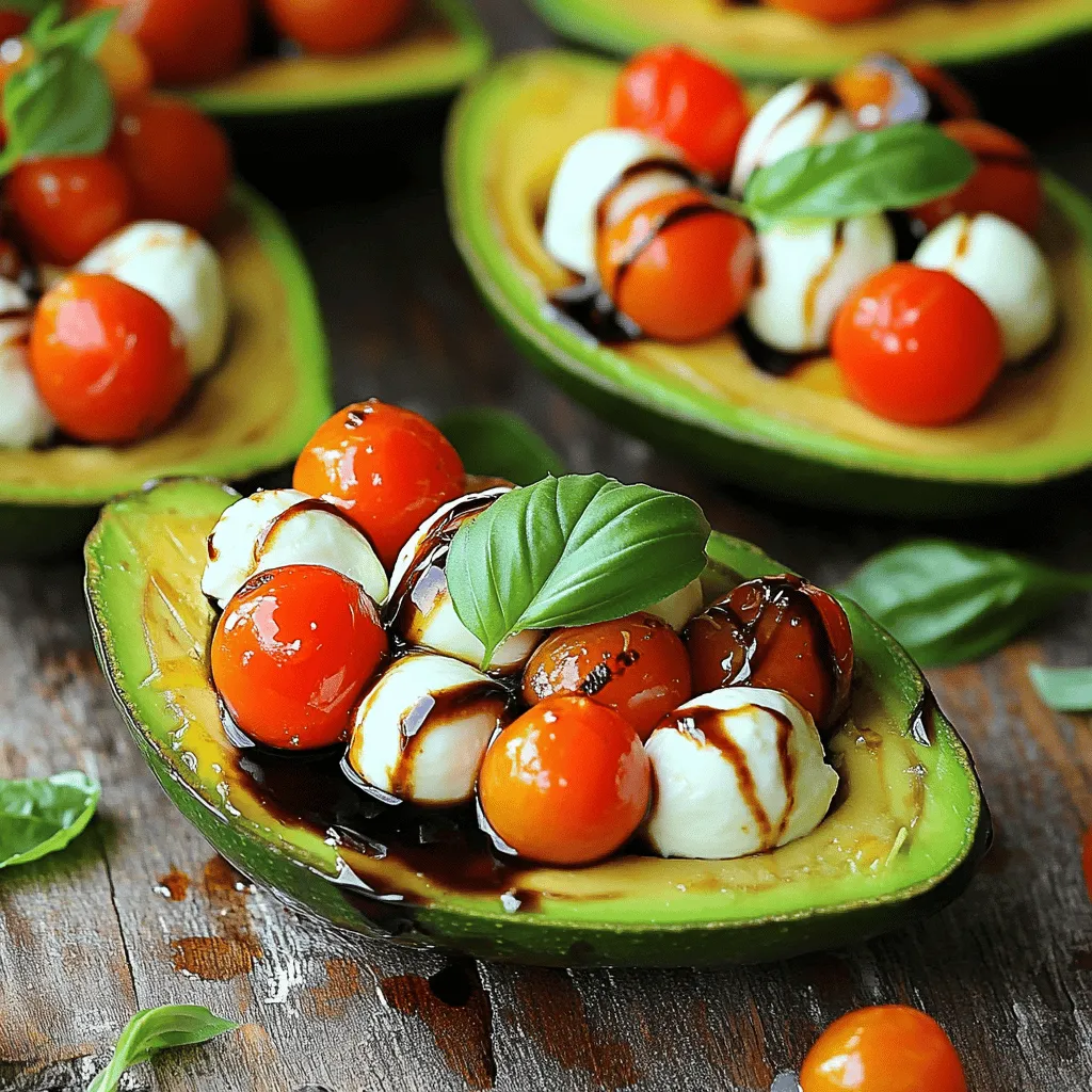 Caprese Stuffed Avocados Flavorful and Fresh Delight