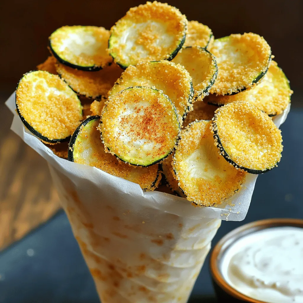 Crispy Cornmeal Zucchini Chips Irresistible Snack Option