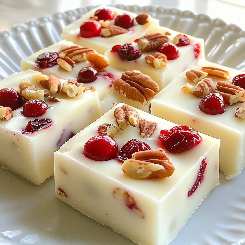 White Chocolate Cranberry Fudge Easy and Delicious Treat