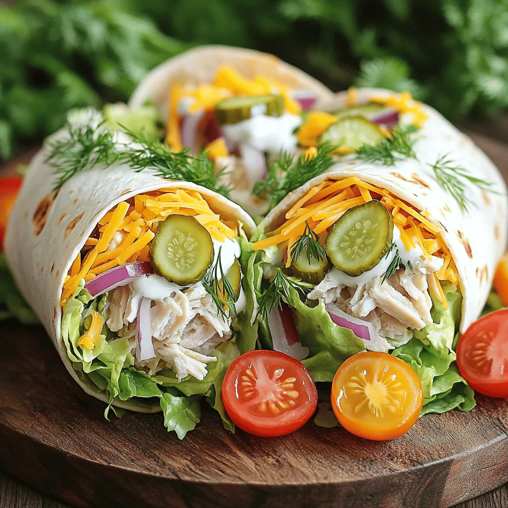 Pickle Ranch Chicken Wraps Flavorful Easy Meal Recipe
