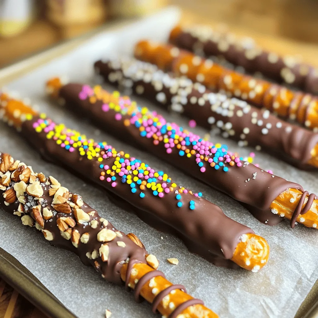 Chocolate Dipped Pretzel Rods Easy and Fun Recipe
