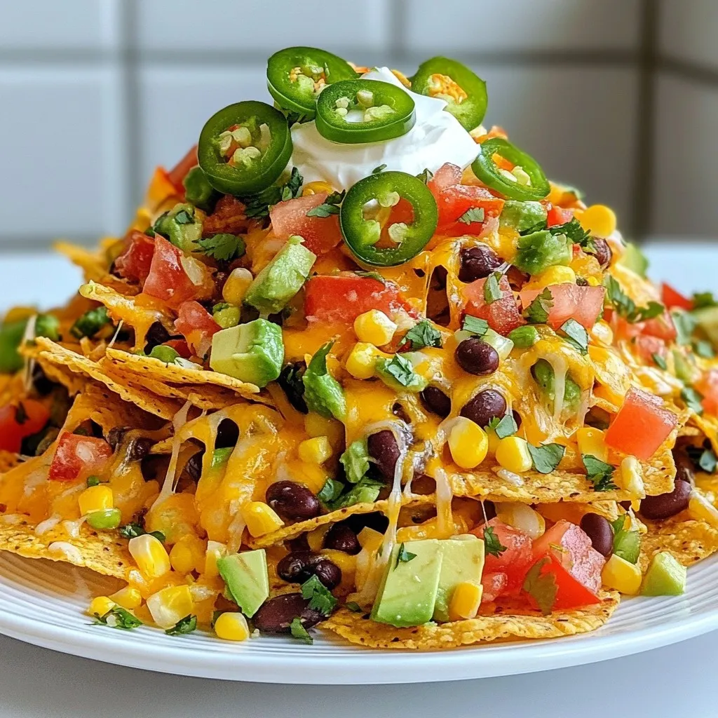 Loaded Veggie Nachos Flavorful and Fun Snack Idea